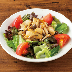 イタヤ貝ときのこのホットサラダ