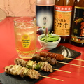 料理メニュー写真&nbsp;飲み放題と串盛り付きちょい飲みセット