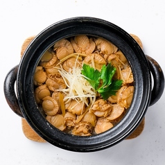 帆立と生姜の土鍋飯