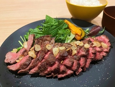 ステーキ定食が大人気！