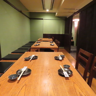  【全席喫煙可】プライベート感あふれる半個室を完備