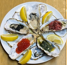 百様玲瓏 国産牡蠣5種盛り合わせ