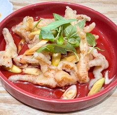 Chicken feet with kumquat sauce