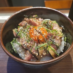 地鶏の塩ユッケ丼