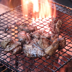 地鶏の炭焼き