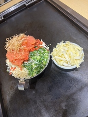 ハーフ明太チーズもんじゃ