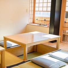 ■京の味と、落ち着いた座敷席で心なごむひとときを■４名掛けで２つご用意してます。