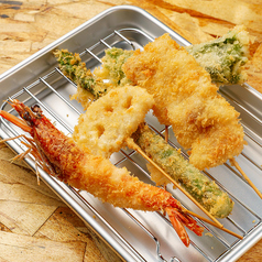素材を活かした串揚げの数々