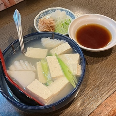 そば湯豆腐
