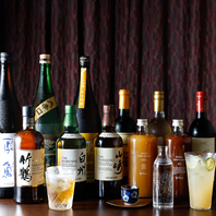 国産ワインと地酒が充実！料理を引き立てる厳選酒