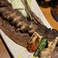 蝦夷鹿スペアリブの朴葉味噌焼