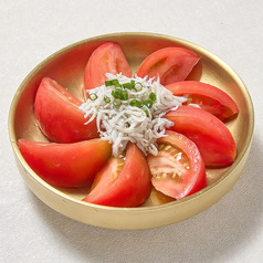 トッポギトマトとしらすサラダ