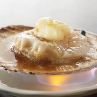 三陸沖のホタテや地元の野菜など厳選食材を堪能する◎