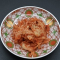 料理メニュー写真&nbsp;枝豆/白菜生キムチ/山芋キムチ/キクラゲキムチ/板わさ/冷奴