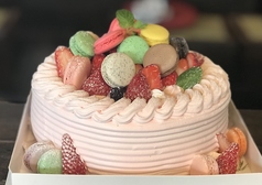 ショートケーキ／ホワイト、ピンク　色を選べます♪