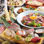 もっせ自慢の海鮮料理をふんだんに使ったコースをご用意。各種宴会に。