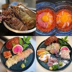 奄美大島直送の伊勢海老をはじめ新鮮な魚も楽しめます