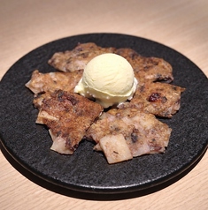 もちあんこやき(バニラアイス添え)