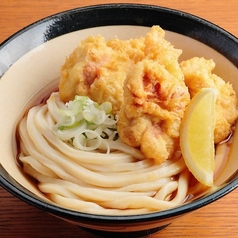 【冷】かしわ天ぶっかけうどん