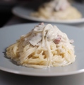 料理メニュー写真&nbsp;【NEW】アスパラとベーコンのmi-soクリームパスタ
