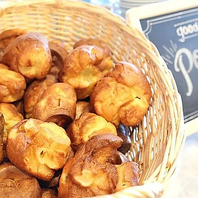 ランチはポップオーバーが食べ放題！