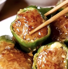 肉汁たっぷりピーマン肉詰め