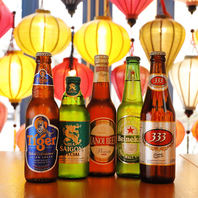 ベトナム地ビールも取り揃えております！