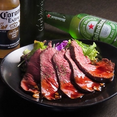 店内仕込みの和牛ローストビーフ