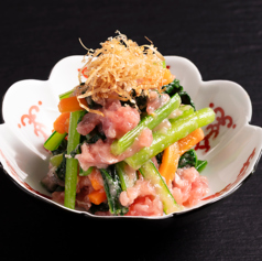 青菜とネギトロくるみ和え