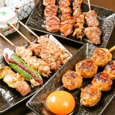 片町スクランブル近く！厳選赤鶏の焼き鳥が人気！★100分飲み放題付コースは3800円～