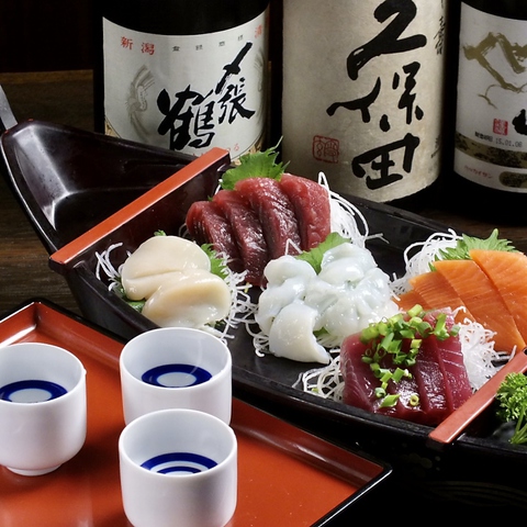 高円寺駅北口から徒歩4分◆魚屋営む新鮮な魚介と蔵元の日本酒でゆっくりと愉しむ