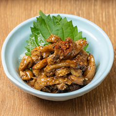 鶏皮せせりの旨味噌和え