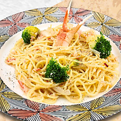ずわい蟹の贅沢ペペロンチーノ