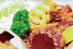 お子様弁当(ハンバーグ・エビフライ)