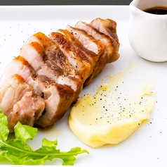 カテキン豚の厚切りポークステーキ