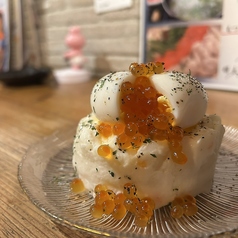 いくら卵乗せポテサラ
