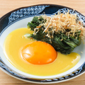 料理メニュー写真&nbsp;春菊玉　卵黄酢味噌添え