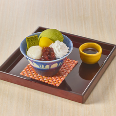 抹茶プリンパフェセット(抹茶プリンパフェ・コーヒー)