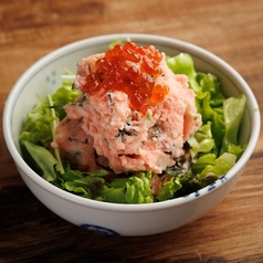 博多明太子と高菜のポテトサラダ