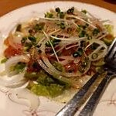 まぐろのカルパッチョ/たこのカルパッチョ