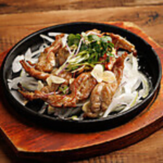 鶏せせりガーリック焼き