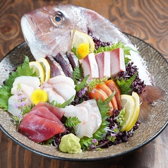 【海鮮】鮮魚の刺し盛り 大とら<7種3切>