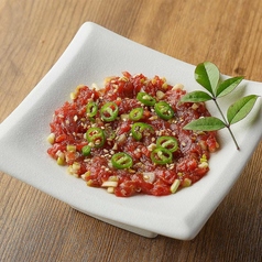 桜肉と島らっきょうの江戸味噌なめろう