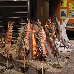 原始焼きの朝食メニューは、「明太子のせ・いくらのせ」のどちらかをお選びいただけます。