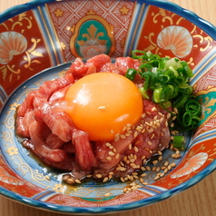 レアステーキユッケ