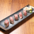 料理メニュー写真 牛内ももローストビーフ寿司