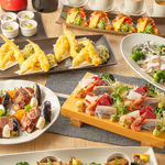 プライベート空間で旬の味を♪こだわりの海鮮・和食料理メインの2ｈ飲み放題付コースを多数ご用意！