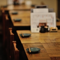 温もり溢れる空間で、心ゆくまで料理を堪能いただけます