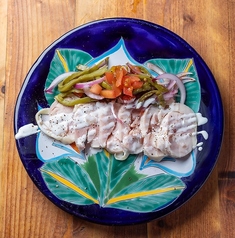 Jamon de pollo 鶏ハムとサボテンのマリネ