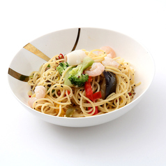 シーフードペペロンチーノ